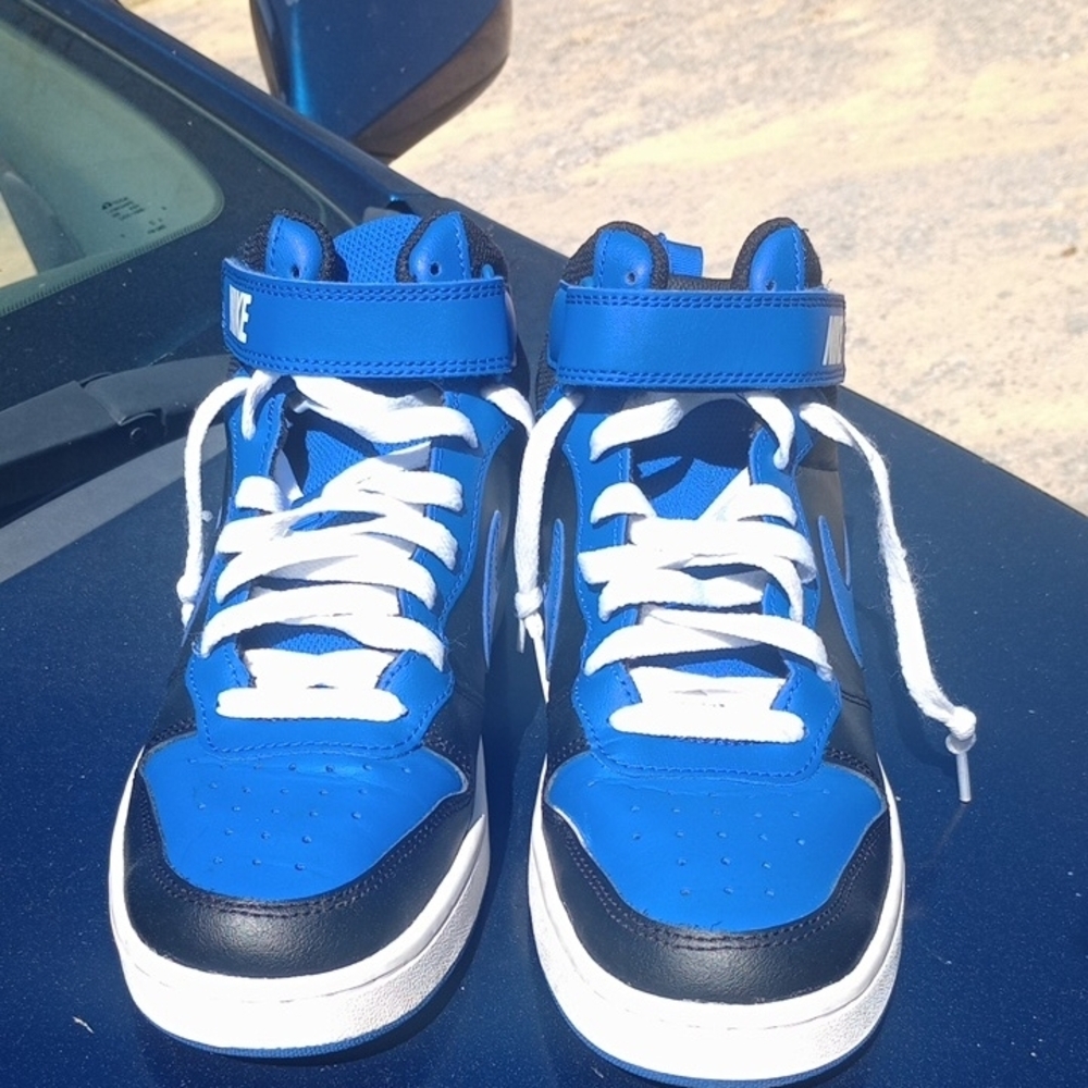 Nike Kids Blue High-Top Sneakers